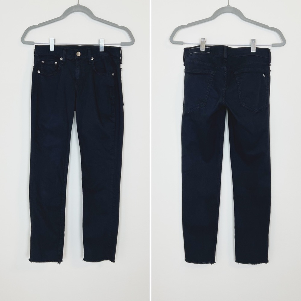 Rag & Bone Dre Capri Black Denim Jeans - Picture 2 of 5